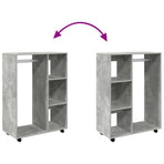 Wardrobe Concrete Grey 80x40x110 cm Engineered Wood