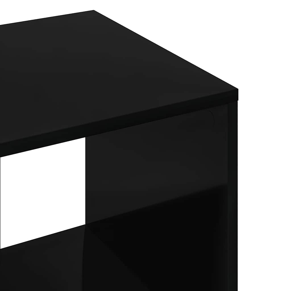 Wardrobe High Gloss Black 80x40x110 cm Engineered Wood
