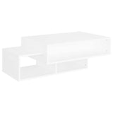 Coffee Table White 105x55x32 cm Engineered Wood - Front View