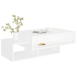 Coffee Table White 105x55x32 cm Engineered Wood - Top-Down View
