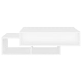 Coffee Table White 105x55x32 cm Engineered Wood - 45-Degree Angle