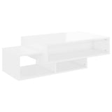 Coffee Table High Gloss White 105x55x32 cm Engineered Wood