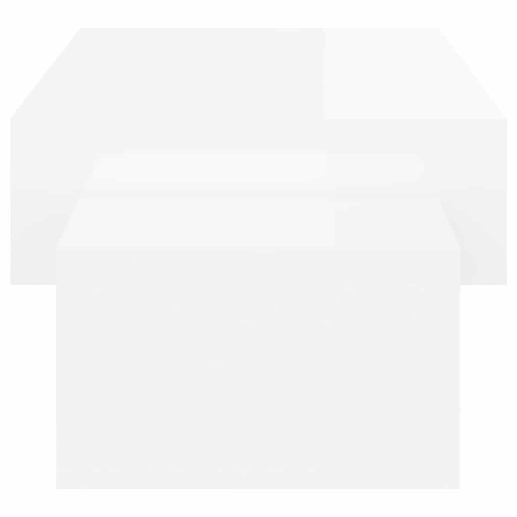 Coffee Table High Gloss White 105x55x32 cm Engineered Wood
