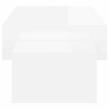 Coffee Table High Gloss White 105x55x32 cm Engineered Wood