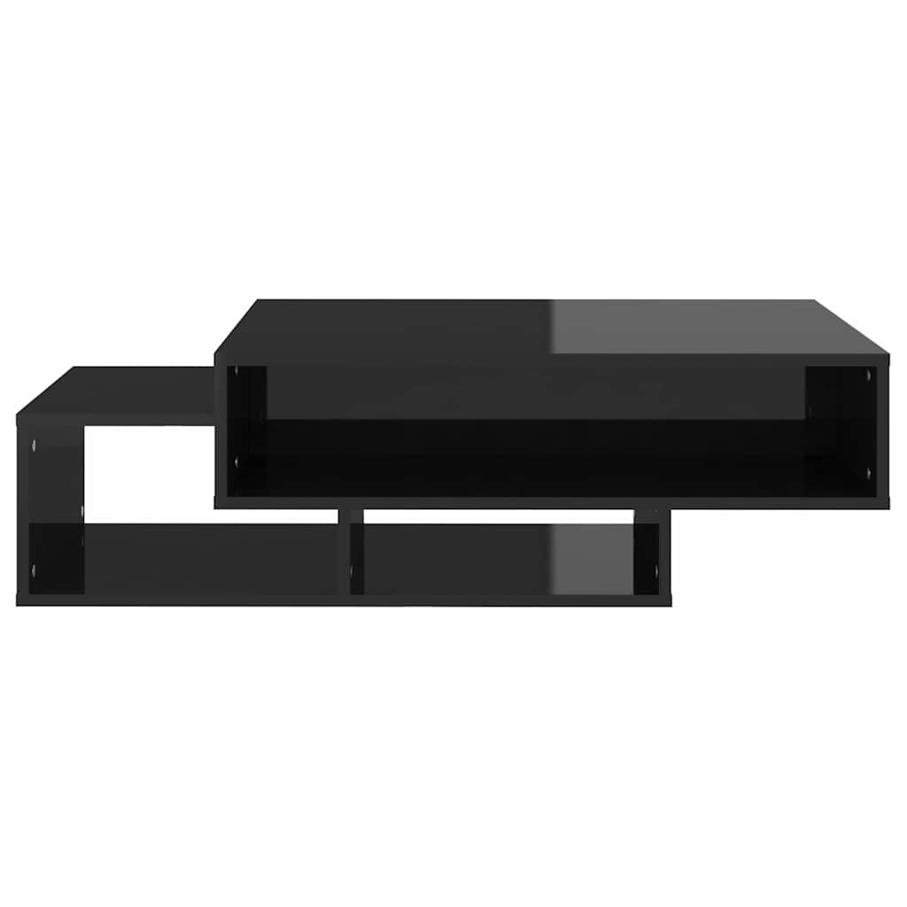 Coffee Table High Gloss Black 105x55x32 cm Engineered Wood