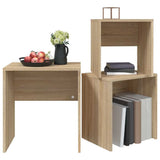 Nesting Coffee Tables 3 pcs Sonoma Oak Engineered Wood