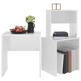 Nesting Coffee Tables 3 pcs High Gloss White Engineered Wood