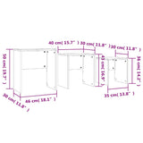 Nesting Coffee Tables 3 pcs High Gloss White Engineered Wood