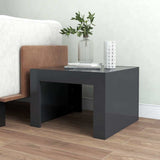 Coffee Table Grey 50x50x35 cm Engineered Wood