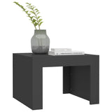 Coffee Table Grey 50x50x35 cm Engineered Wood - Top-Down View