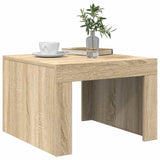 Coffee Table Sonoma Oak 50x50x35 cm Engineered Wood - Top-Down View