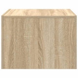 Coffee Table Sonoma Oak 50x50x35 cm Engineered Wood - Rear View