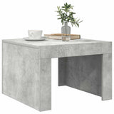 Coffee Table Concrete Grey 50x50x35 cm Engineered Wood - Top-Down View