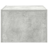 Coffee Table Concrete Grey 50x50x35 cm Engineered Wood
