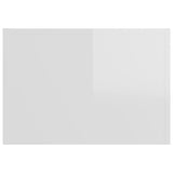 Coffee Table High Gloss White 50x50x35 cm Engineered Wood