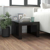Coffee Table High Gloss Black 50x50x35 cm Engineered Wood