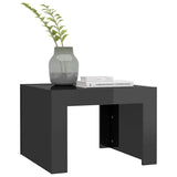 Coffee Table High Gloss Grey 50x50x35 cm Engineered Wood