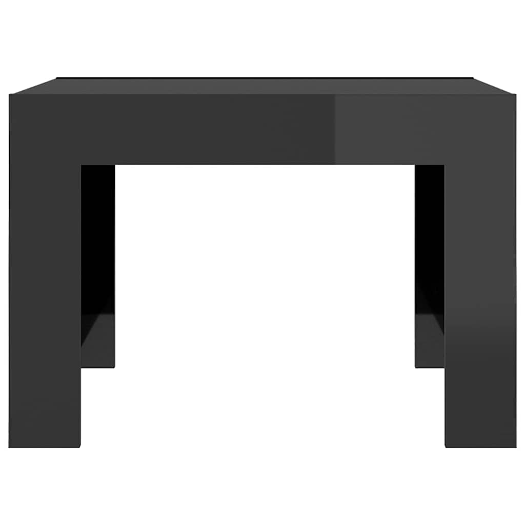 Coffee Table High Gloss Grey 50x50x35 cm Engineered Wood