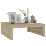 Coffee Table Sonoma Oak 100x100x35 cm Engineered Wood - Top-Down View
