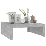 Coffee Table Concrete Grey 100x100x35 cm Engineered Wood - Top-Down View
