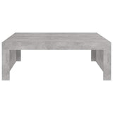 Coffee Table Concrete Grey 100x100x35 cm Engineered Wood - 45-Degree Angle