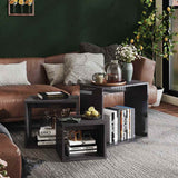 Nesting Tables 3 pcs High Gloss Grey Engineered Wood