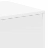 Side Tables 3 pcs White Engineered Wood - Low Angle