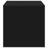 Side Tables 3 pcs Black Engineered Wood - Close-Up Angle