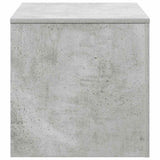 Side Tables 3 pcs Concrete Grey Engineered Wood - Close-Up Angle