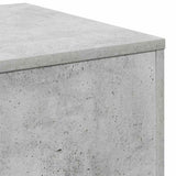 Side Tables 3 pcs Concrete Grey Engineered Wood - Low Angle
