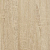 Side Tables 3 pcs White and Sonoma Oak Engineered Wood - Extra Image