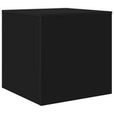Nesting Tables 3 pcs Black Engineered Wood