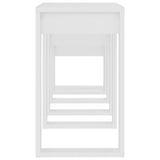 Nesting Tables 3 pcs White Engineered Wood