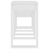 Nesting Tables 3 pcs White Engineered Wood - Close-Up Angle