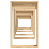 Nesting Tables 3 pcs Sonoma Oak Engineered Wood - Extra Image