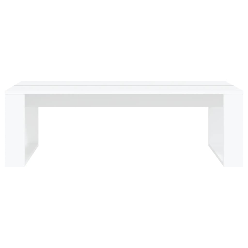 Coffee Table White 110x50x35 cm Engineered Wood