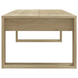 Coffee Table Sonoma Oak 110x50x35 cm Engineered Wood - 45-Degree Angle