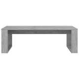 Coffee Table Concrete Grey 110x50x35 cm Engineered Wood