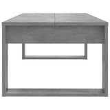 Coffee Table Concrete Grey 110x50x35 cm Engineered Wood - 45-Degree Angle