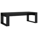 Coffee Table High Gloss Black 110x50x35 cm Engineered Wood