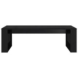 Coffee Table High Gloss Black 110x50x35 cm Engineered Wood