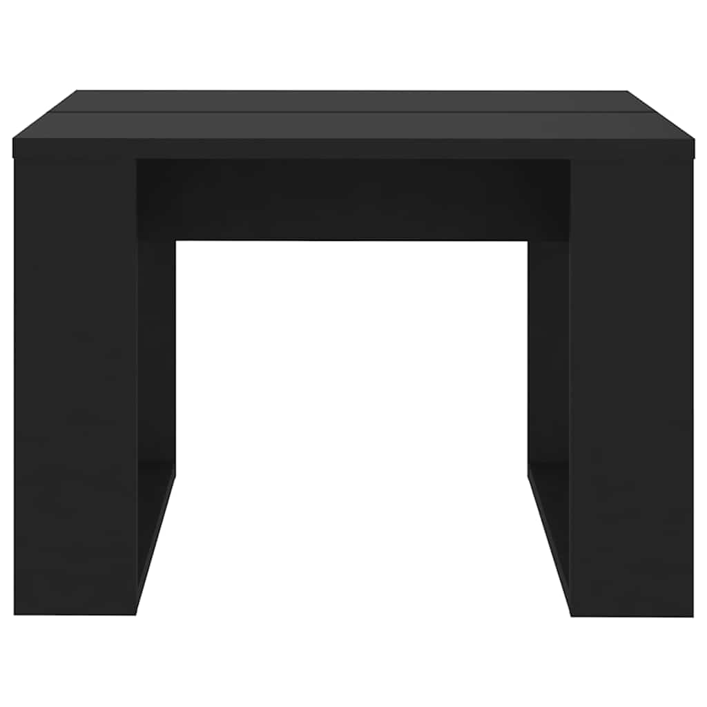Side Table Black 50x50x35 cm Engineered Wood