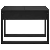 Side Table Black 50x50x35 cm Engineered Wood