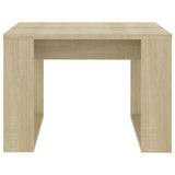 Side Table Sonoma Oak 50x50x35 cm Engineered Wood