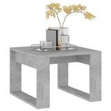 Side Table Concrete Grey 50x50x35 cm Engineered Wood - Rear View