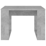 Side Table Concrete Grey 50x50x35 cm Engineered Wood