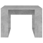 Side Table Concrete Grey 50x50x35 cm Engineered Wood