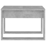 Side Table Concrete Grey 50x50x35 cm Engineered Wood