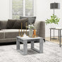 Side Table Concrete Grey 50x50x35 cm Engineered Wood