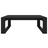 Coffee Table Black 100x100x35 cm Engineered Wood - Top-Down View